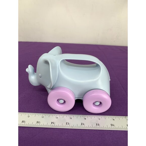 Green Toys Purple Elephant on Wheels USA Recycled Materials Rolling Toddler Toy - Picture 3 of 7
